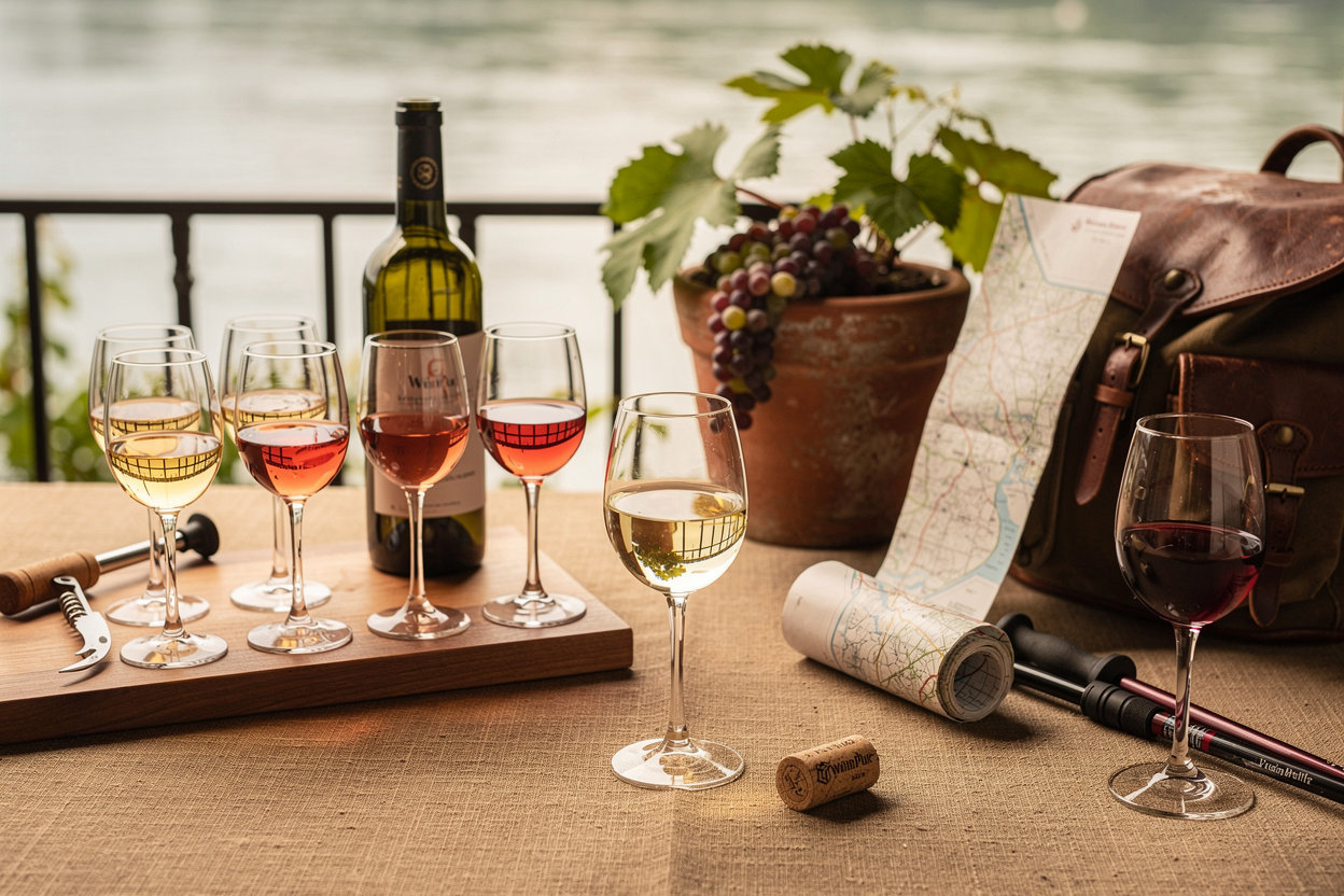 Hieronimi Wein Weinprobe in historischen Gewölbekellern - WeinPur Verkostung mit Moselblick